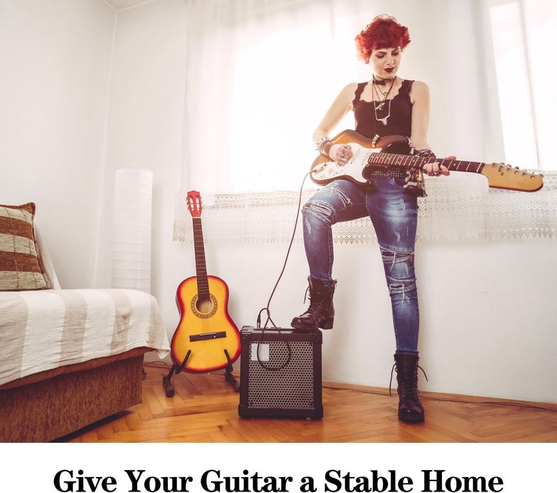 DkOvn Foldable Sheet Music Stand and A-Frame Guitar Stand Set, with Music Sheet Clip Holder & Carrying Bag - Image 4